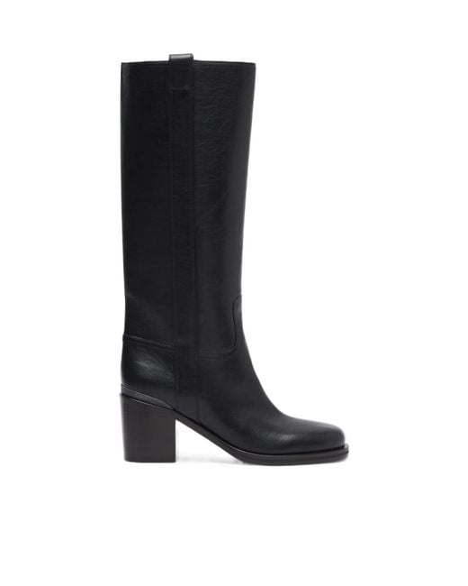 Brunello Cucinelli Black Monili Round-Toe Ankle Boots