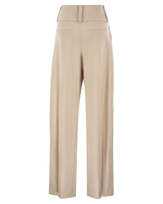 Sportmax Natural Casual Trousers With Belt Loops