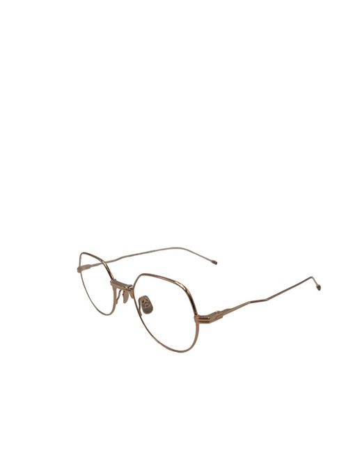 Thom Browne Metallic Eyewear Round-Frame Glasses for men