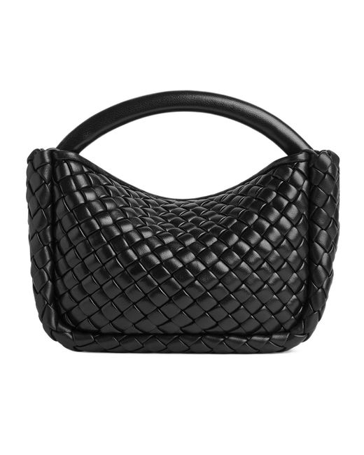 Bottega Veneta Black Small Cobble Top Handle