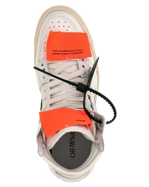 Off-White c/o Virgil Abloh Gray 3.0 Off Court Lace-Up Sneakers