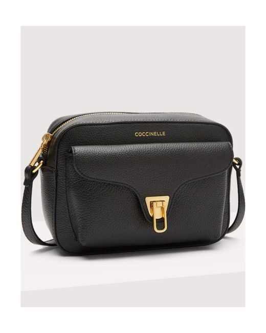 Coccinelle Black Beat Soft Small Crossbody Bag