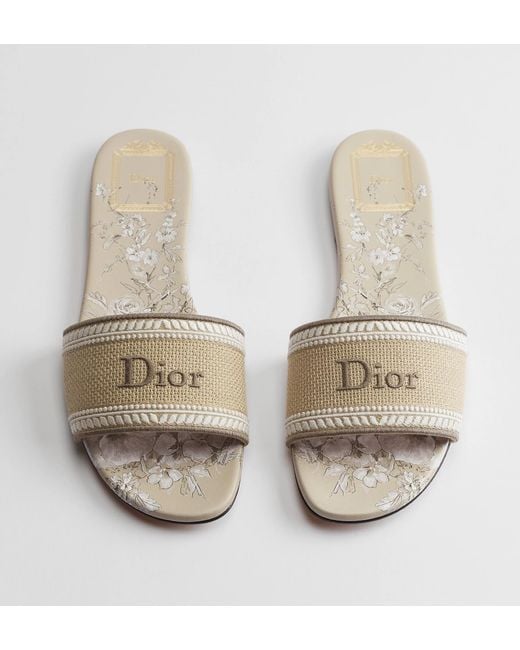 Dior White Iviera Dway Slide