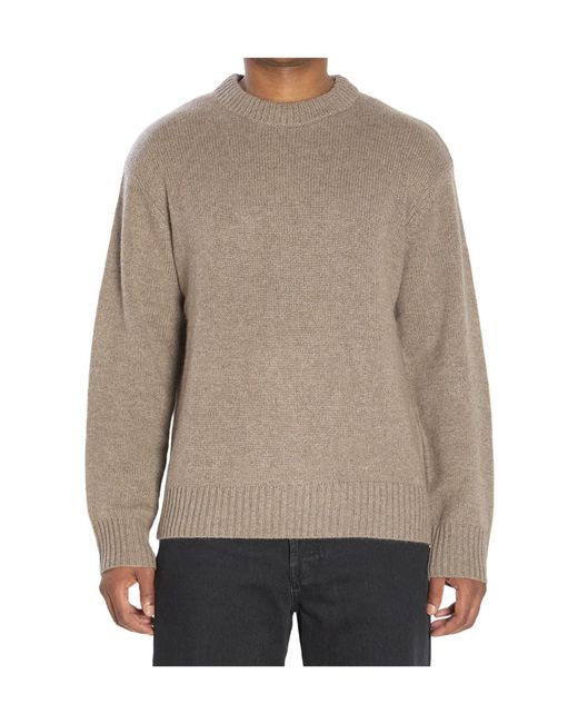 Lisa Yang Gray Kristian Crewneck Sweater for men
