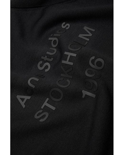 Acne Black Logo-Print Sweatshirt for men