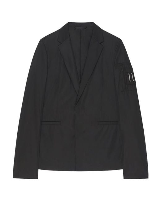 Givenchy Black Single-Breasted Long-Sleeved Jacket for men