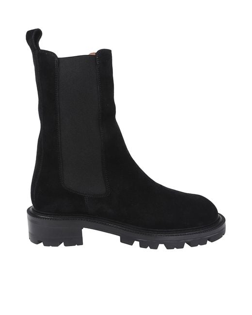 Paris Texas Black Lug-Sole Chelsea Boots