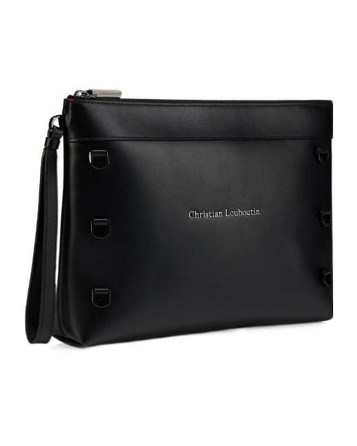 Christian Louboutin Black Kosmica Pouch Bag for men