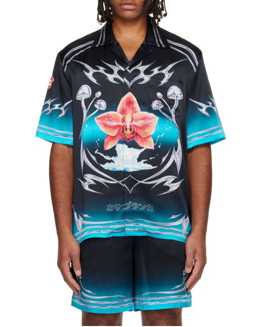 Casablanca Blue M-Aw25-Sh-003 03Black for men
