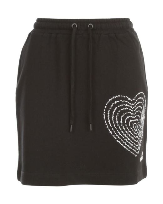 Moschino Black Drawstring Skirt