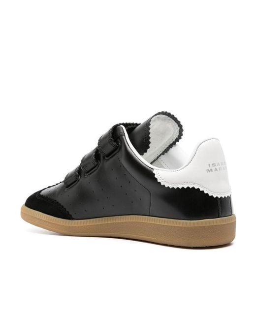 Isabel Marant Black Perforated Low-Top Sneakers