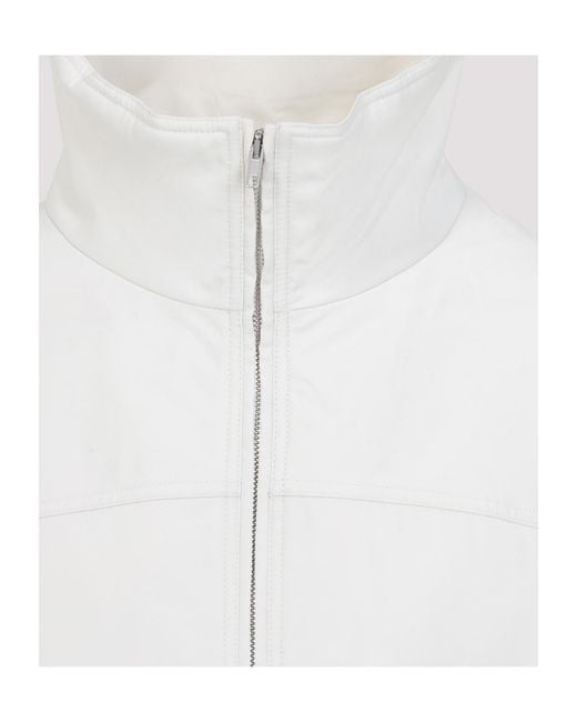 Mordecai White High Collar Jacket for men