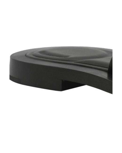 Balenciaga Black Logo Flip-Flops