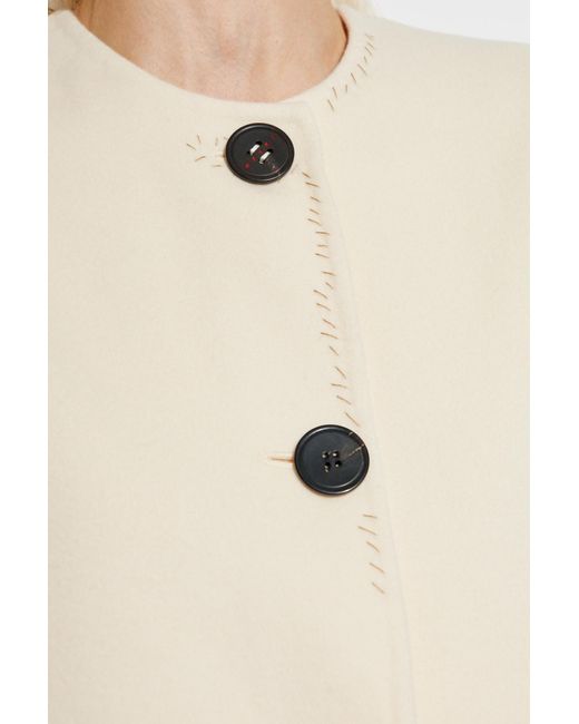 Marni White Buttoned Crewneck Sleeveless Gilet