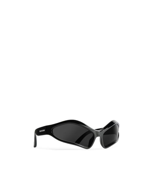 Balenciaga White Eyewear Oval Frame Sunglasses
