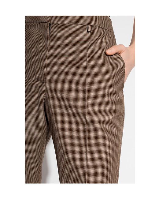 Givenchy Natural Houndstooth Trousers