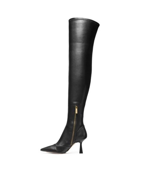 Michael Kors Black Michael Clara Over-Knees Heeled Boots