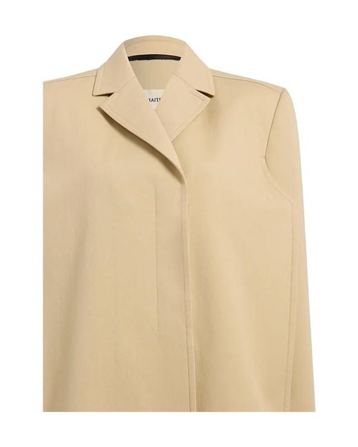 Khaite Natural Long-Sleeved Coat