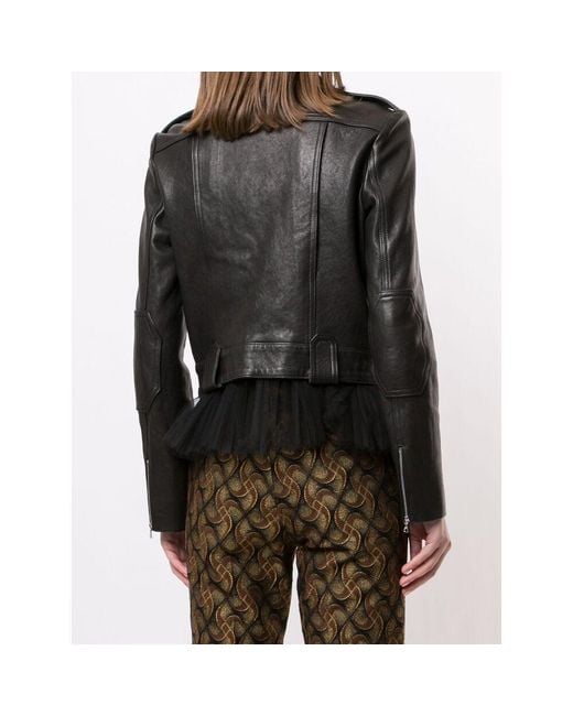 Khaite Black Cordelia Long-Sleeved Leather Jacket