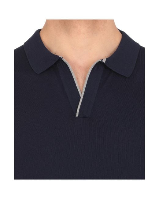 Fay Blue Classic Polo Shirt for men