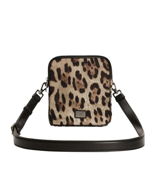 Dolce & Gabbana Black Zippered Shoulder Bag for men