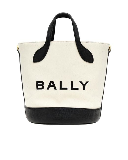 Bally White Top Handle Shoulder Bag