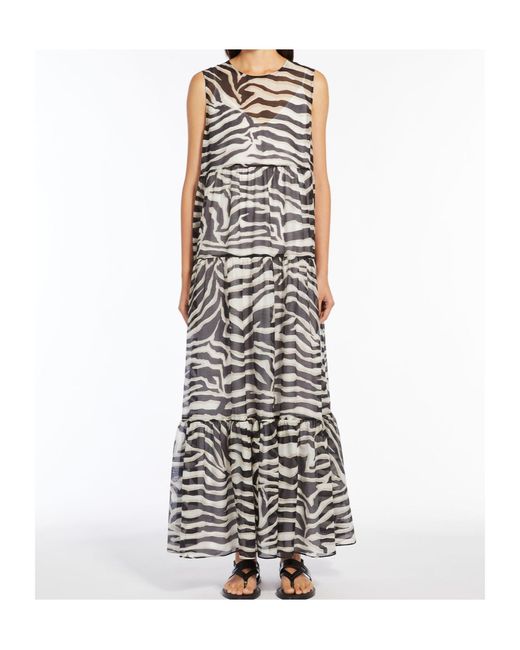 Max Mara White Infante Maxi Dress