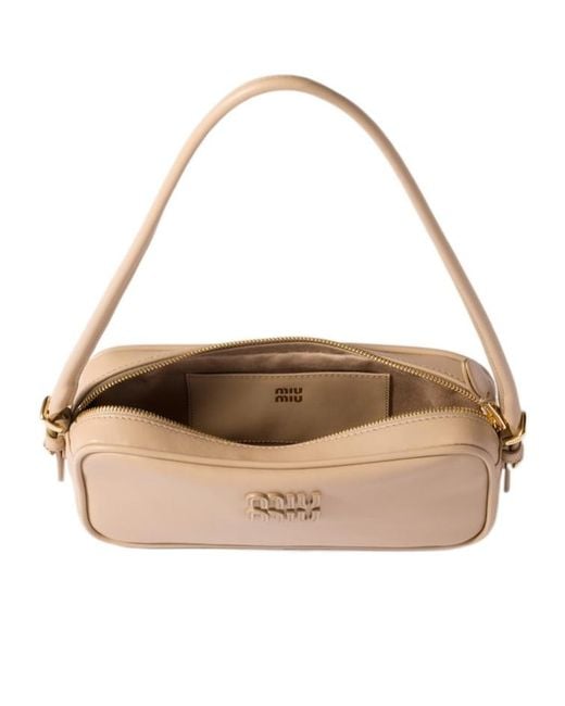 Miu Miu Natural Leather Pouch