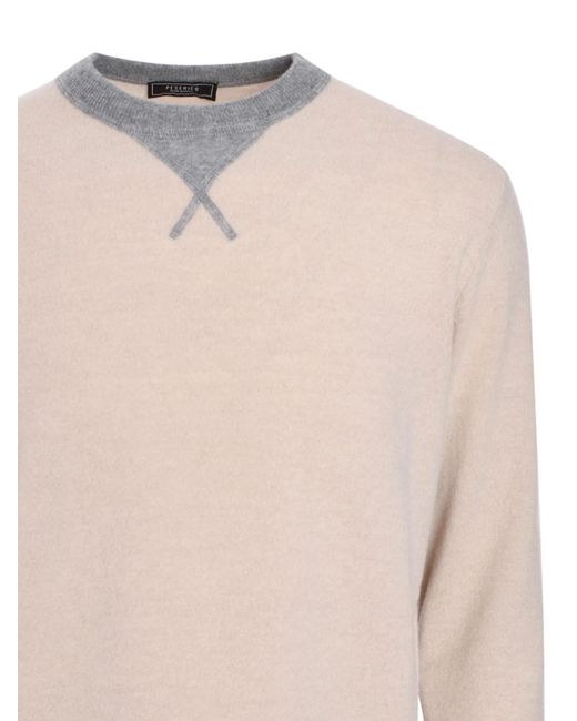 Peserico Natural Contrast-Trim Jumper for men