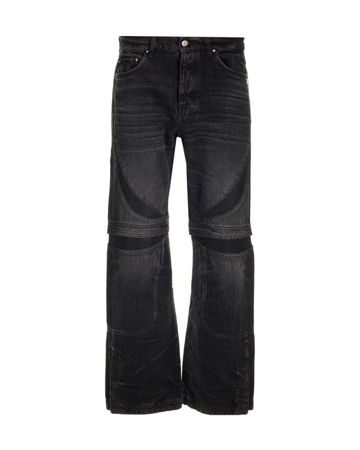 Amiri Black Belt Ring Denim Trousers for men