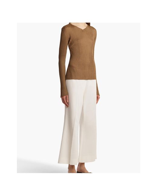 Khaite White Walter Pants