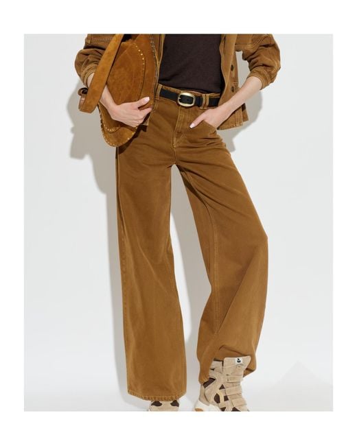 Isabel Marant Natural Belt Loop Jeans