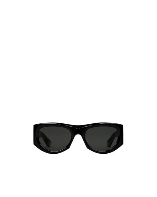 Gucci Black Eyewear Geometric Frame Sunglasses