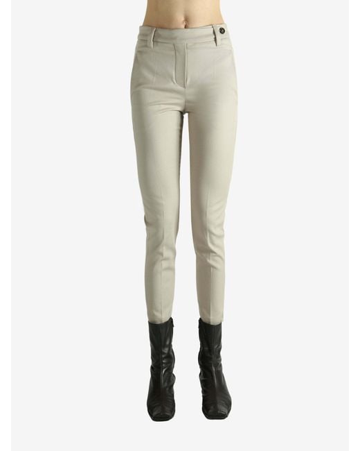 Brunello Cucinelli Gray Button Trousers
