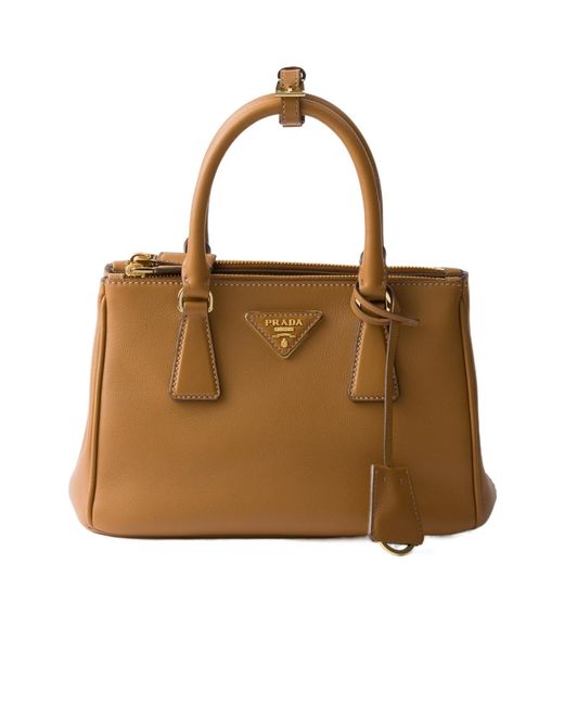 Prada Brown Galleria Small Leather Bag