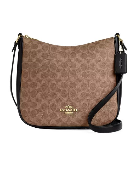 COACH Brown Ellie File Bag