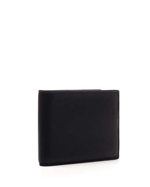 Common Projects Black Logo Embossed Bifold Wallet for men