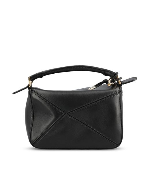 Loewe Black Featherlight Mini Puzzle Bag