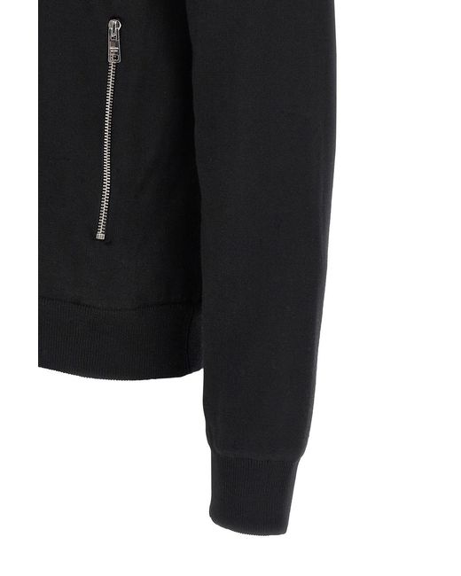 Prada Black Mock Collar Cardigan for men