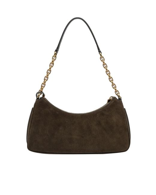 Michael Kors Gray Zippered Shoulder Bag