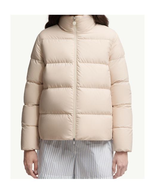 Moncler Natural Mauzun Zip-Up Puffer Jacket