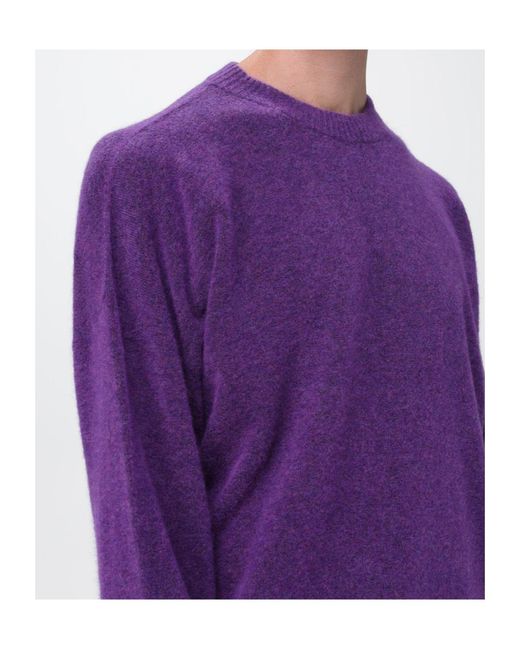 Roberto Collina Purple Long-Sleeved Knitwear for men