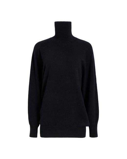 Khaite Black Percy Turtleneck Jumper
