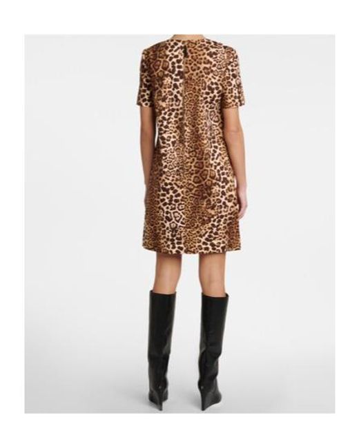 Carolina Herrera Natural Leopard Print Dress