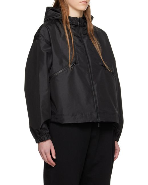 Moncler Black Marmace Zip-Up Hooded Jacket