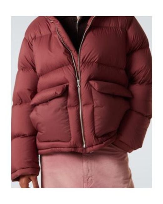 Auralee Red Ripstop Down Jacket for men