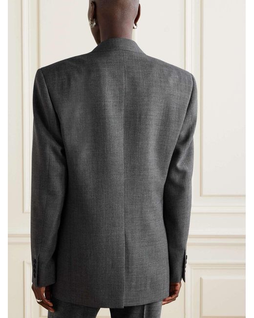 The Row Gray Long Sleeved Suit Jacket