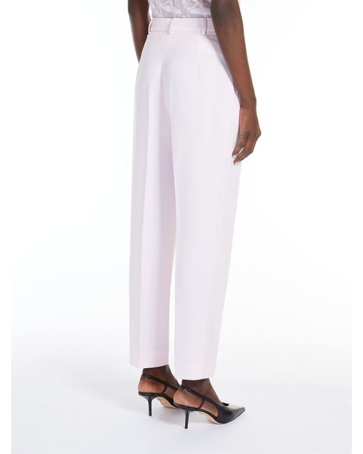 Max Mara Pink Studio High Waist Straight Leg Pants