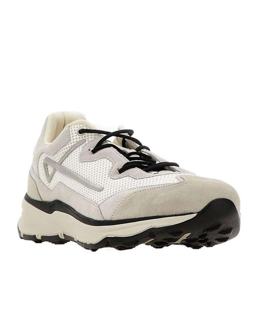 Herno White Maggiore Mesh Panel Low-Top Sneakers for men