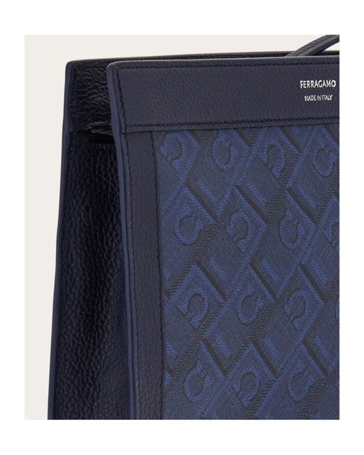 Ferragamo Blue Ferragamo Monogram Pouch for men